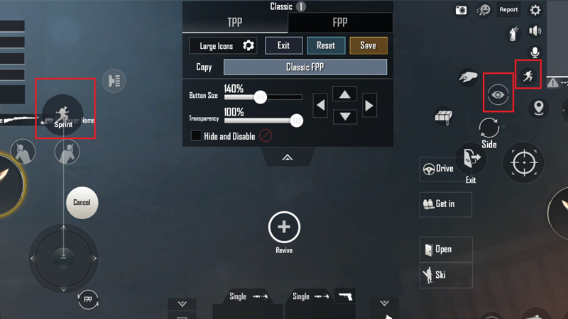Change the layout of the controls