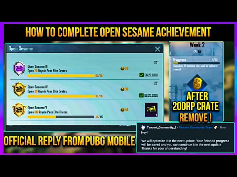 Crate opening and achievement completion