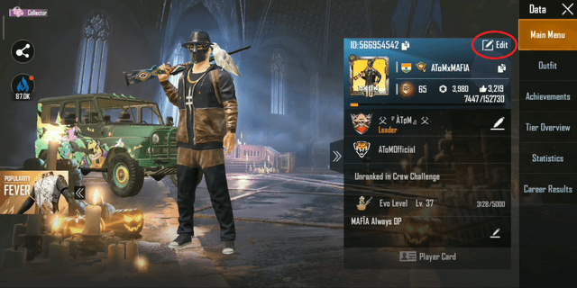 How to change avatar on PUBG mobile
