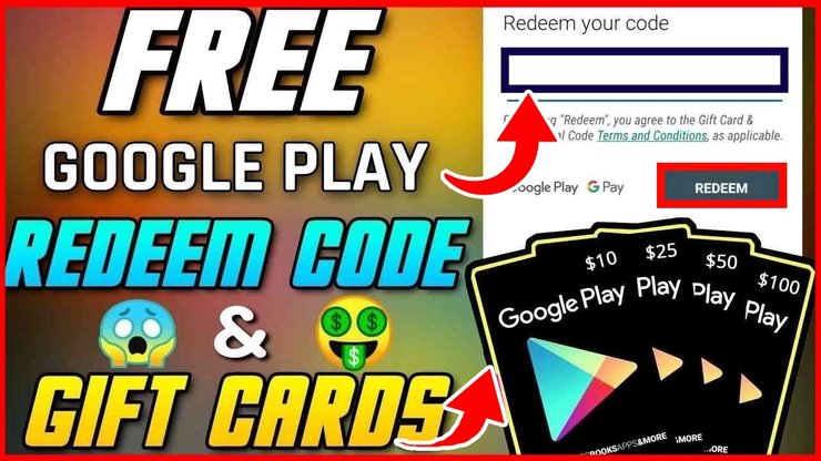 Redeem Codes/Google play gift cards
